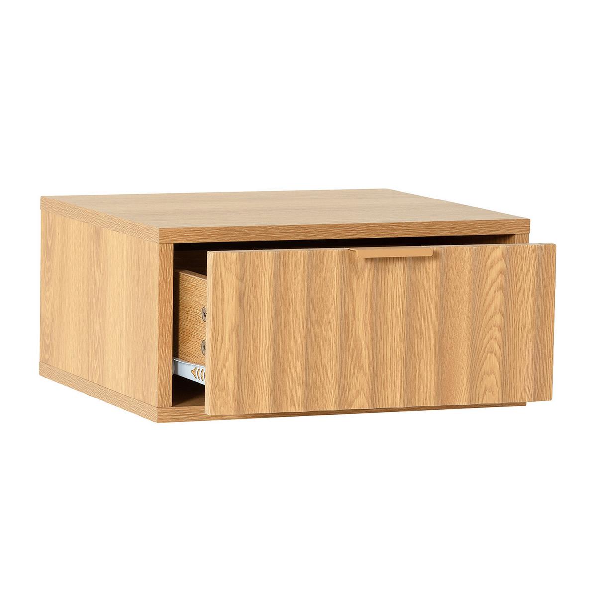 NACHTTISCH schwebende Lluvia Eichenfarbe - Honigeiche, Holzwerkstoff (40/19/35cm) - VS Venta-stock