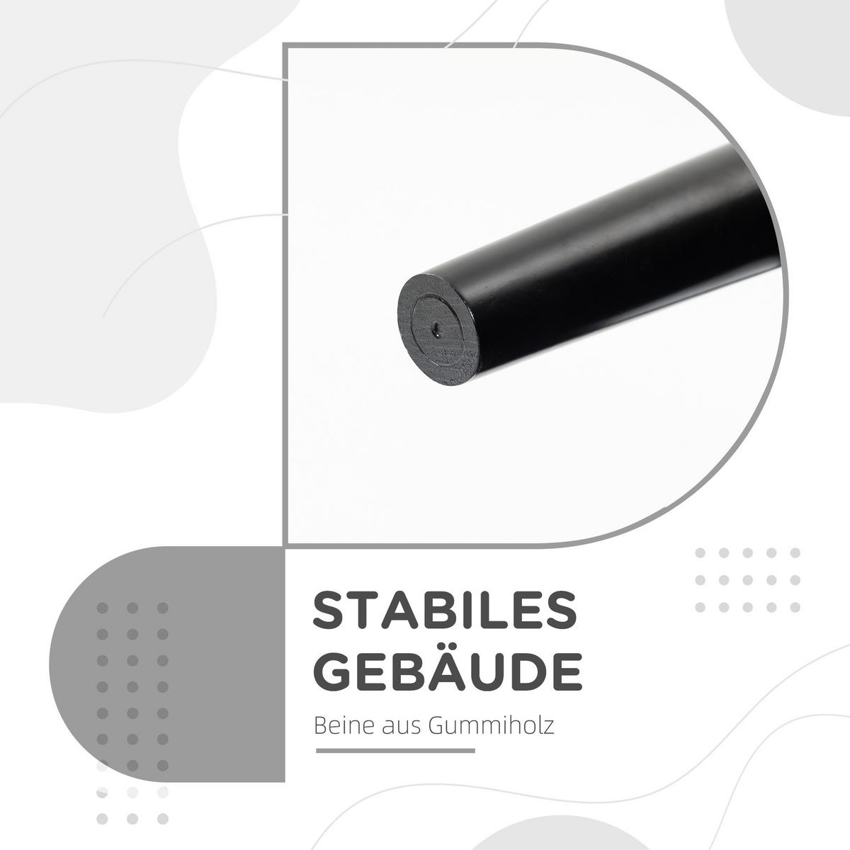 SITZBANK für Schlafzimmer Flurbank Polsterbank MDF Schaumstoff Grauweiß - Dunkelgrau, Kunststoff (36/51/102cm) - HOMCOM