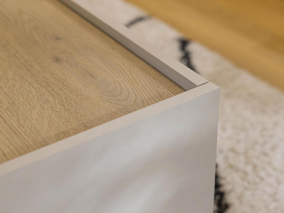 TV-LOWBOARD Zarpant 200 2K - Eichefarben/Schwarz, Holzwerkstoff (200/47/37cm) - MIRJAN24