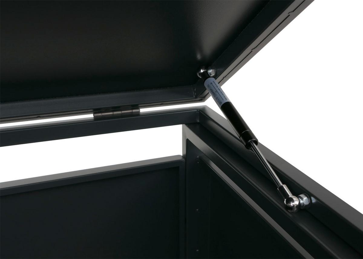 1ER-MÜLLTONNENVERKLEIDUNG Anthrazit - Anthrazit, Metall (68/122/84cm) - MCW