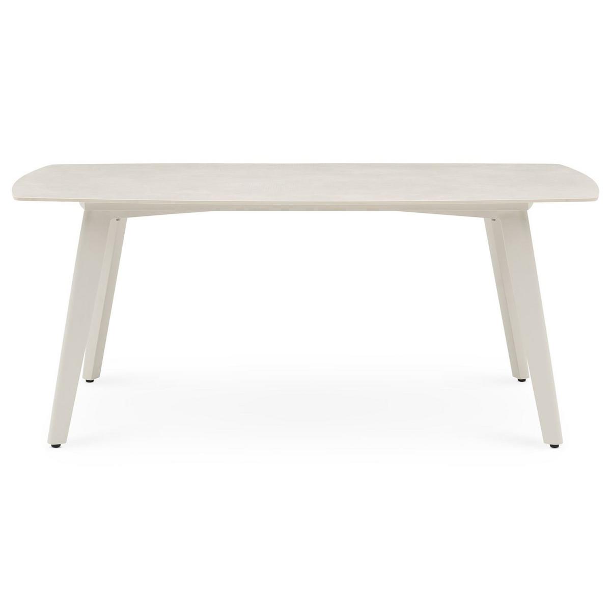 GARTENTISCH MEZA - Creme, Metall (90/180/75cm) - IDIMEX