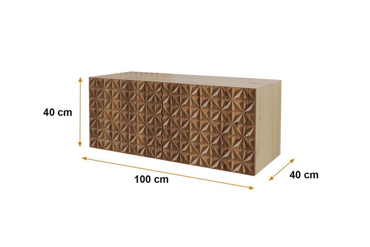 LOWBOARD VIRA-W 100x40x40 cm - Artisan / Katania - Eiche Wotan, Holzwerkstoff (100/40/40cm) - ALTDECOR