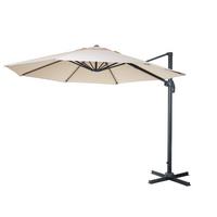 AMPELSCHIRM RUND Cremeweiß 350/350 cm - Weiß, Textil (370/350cm) - MCW