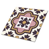 FLIESENAUFKLEBER 9 Stück 30x30 cm selbstklebend Arabische Blumen - Multicolor, Textil (30/1.6/30cm) - TULUP