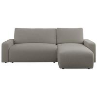 ECKSOFA ARGOS Grau Boucle - Schwarz/Grau, Kunststoff/Textil (245/150cm) - MKS