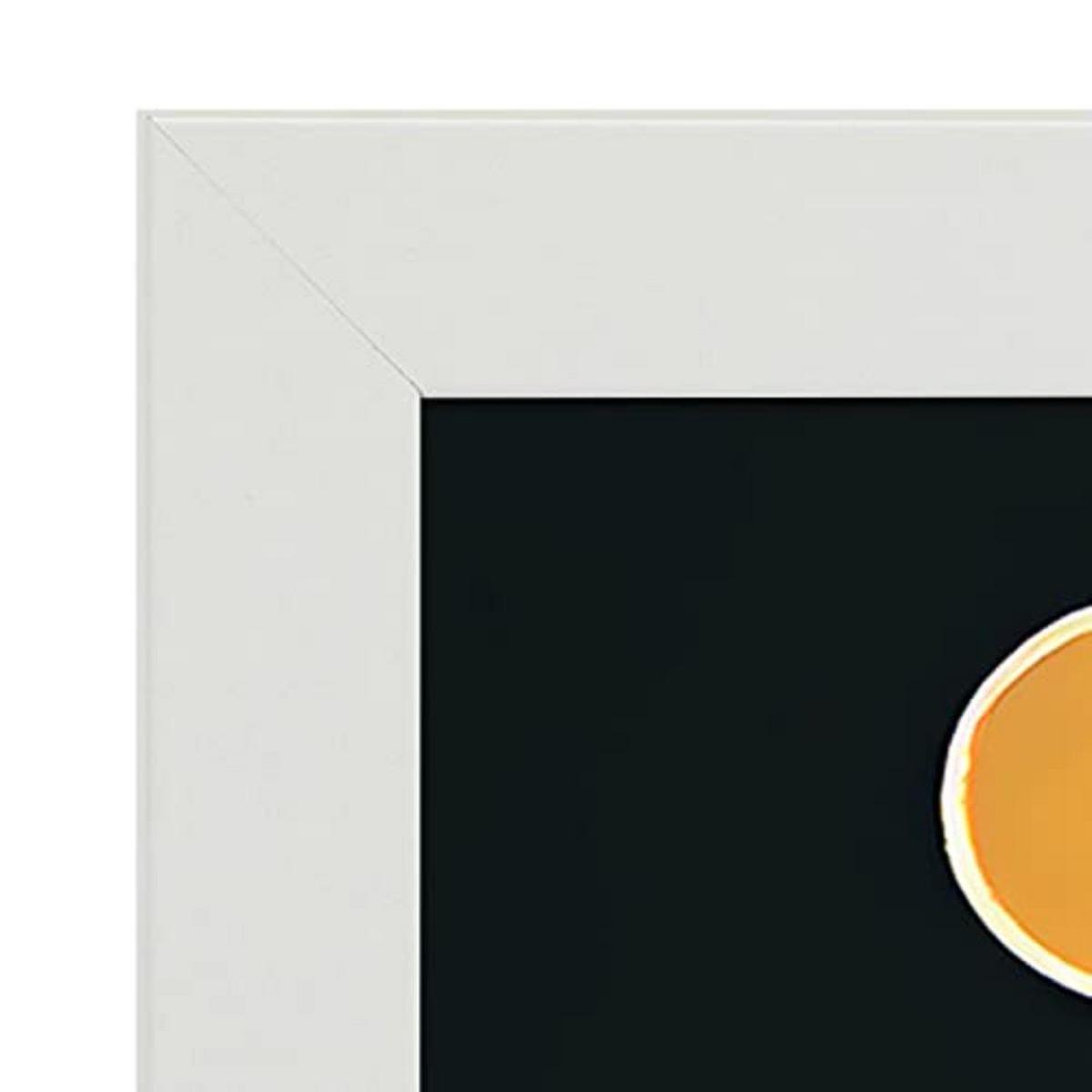 POSTER Set mit 4 Abstrakt Kurve Moderne Galaxien A4 Weißer Rahmen - Weiß, Papier (29.7/3cm) - Nacnic
