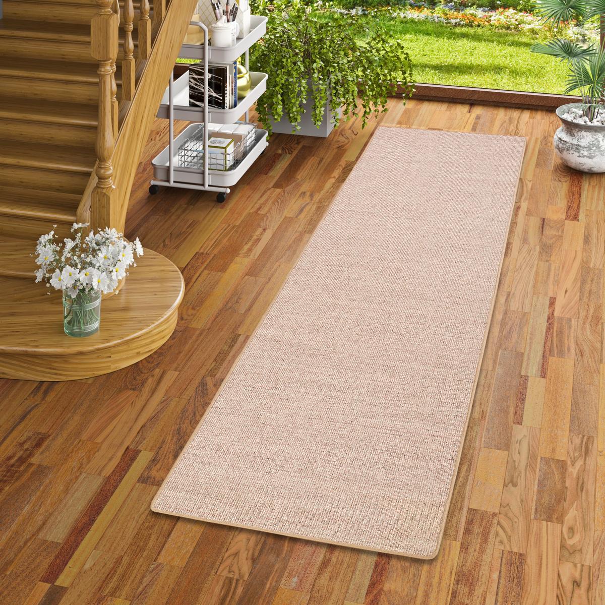 SISAL NATUR LÄUFER TEPPICH - Graphitfarben, Textil (80/400cm) - Snapstyle