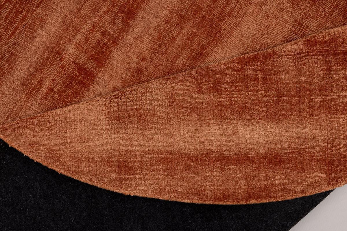 VISKOSETEPPICH Star 150x150 cm - Kupferfarben, Textil (150/150cm) - THEKO