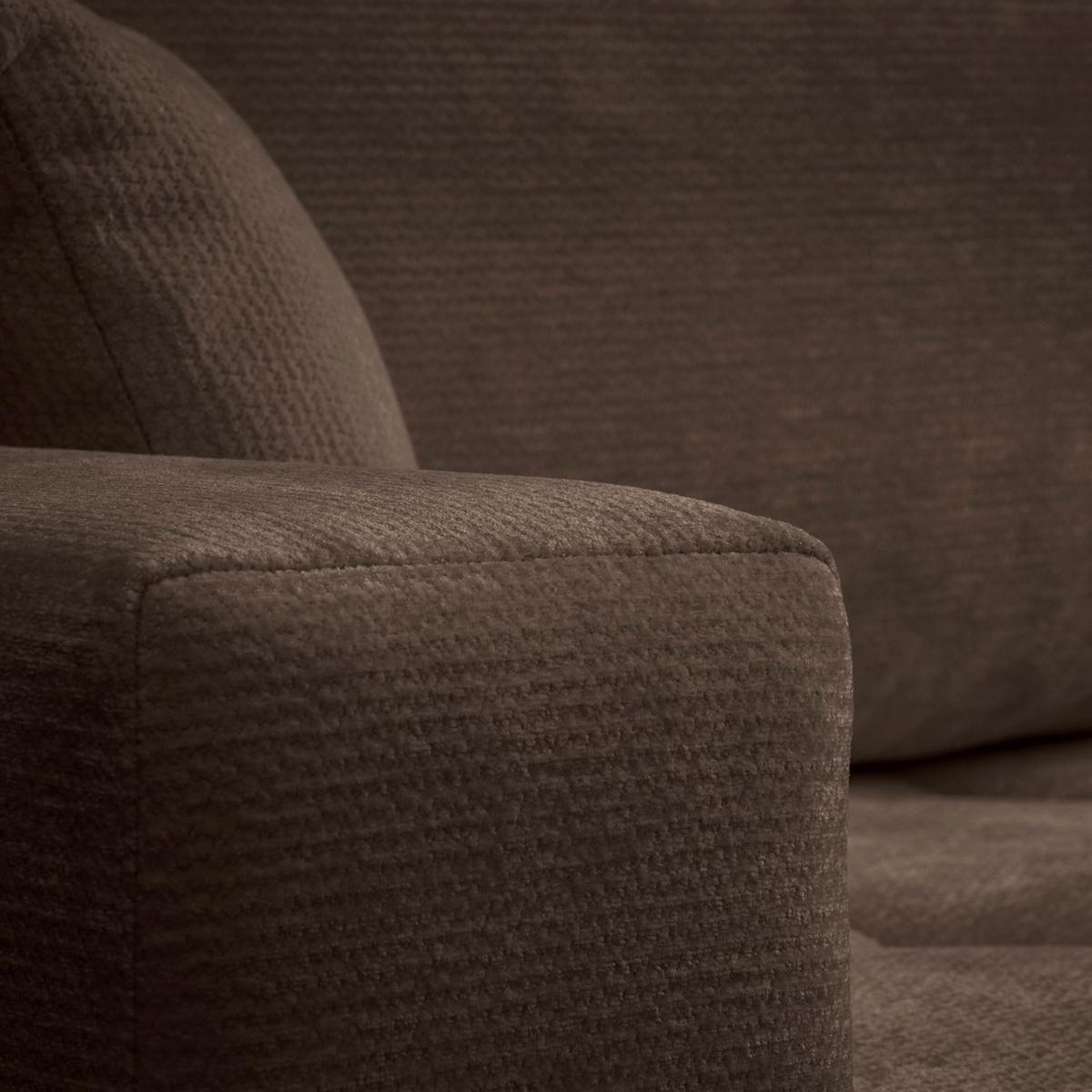 ECKSOFA CLOUD II L mit Schlaffunktion, Vibe 26 - Dunkelbraun, Textil (247/152cm) - Lookway