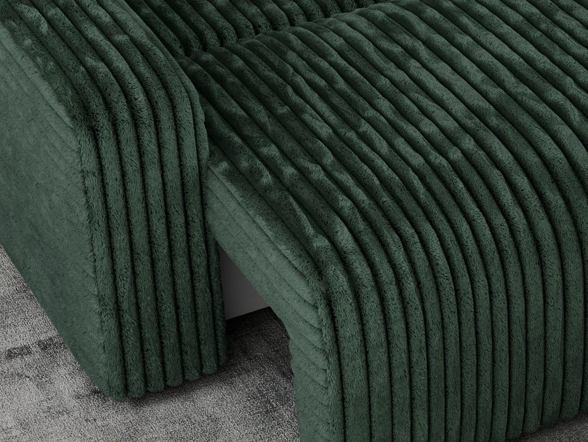 ECKSOFA ARGOS Grün Cord - Schwarz/Grün, Kunststoff/Textil (245/150cm) - MKS