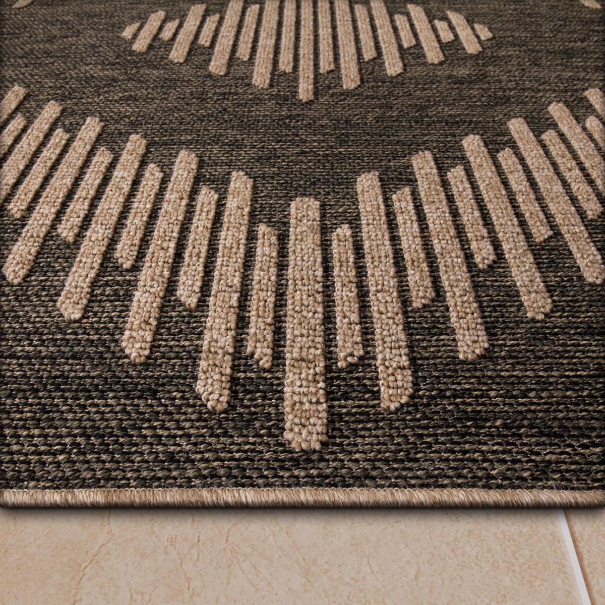 OUTDOORTEPPICH, in Naturoptik, Florhöhe 7 mm, Anthrazit, 160 x 220 cm - Anthrazit, Textil (220/160cm) - KADIMA DESIGN
