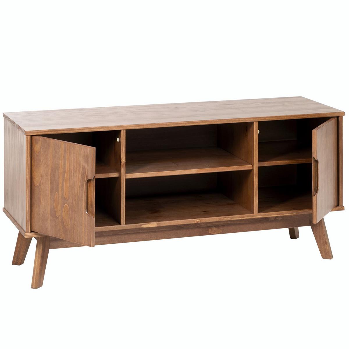 LOWBOARD TIVOLI dunkelbraun - Dunkelbraun, Holz (114/54/39cm) - IDIMEX
