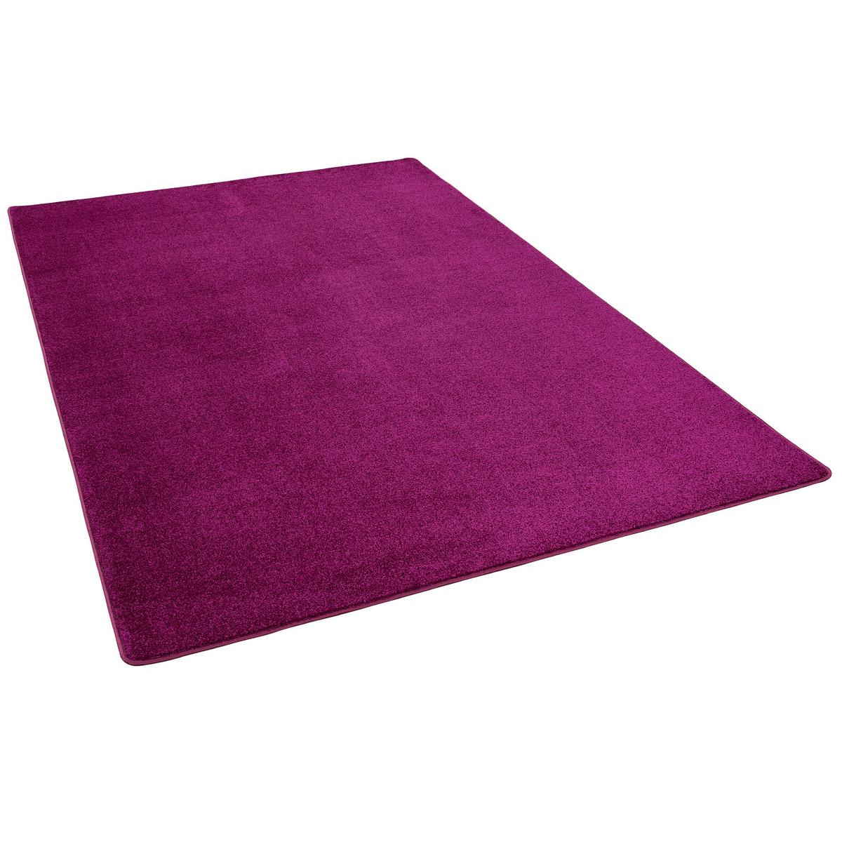 HOCHFLOR VELOURS TEPPICH LUNA - Violett, Textil (200/250cm) - Snapstyle