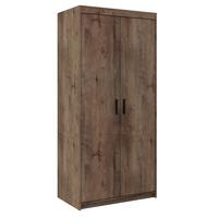 DREHTÜRENSCHRANK ELENORA 89,7/190,5/53cm 2-türig Braun - Braun, Holzwerkstoff (89.7/190.5/53cm) - MASSENO