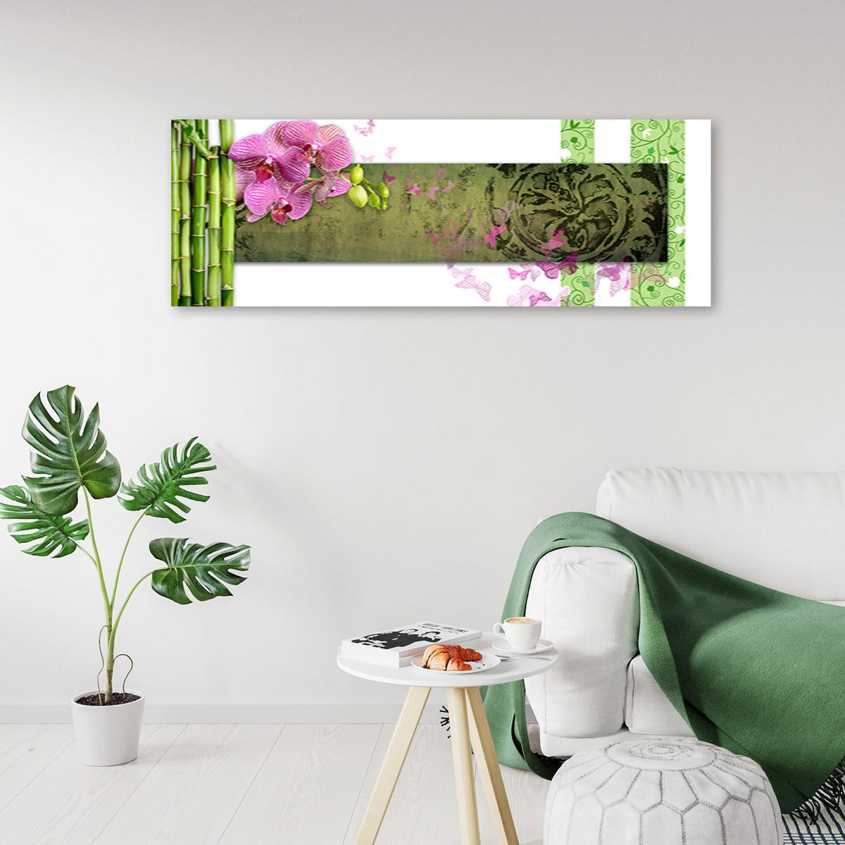 KUNSTDRUCK Grün 150/50 cm - Grün, Textil (150/50cm) - KUNSTLOFT