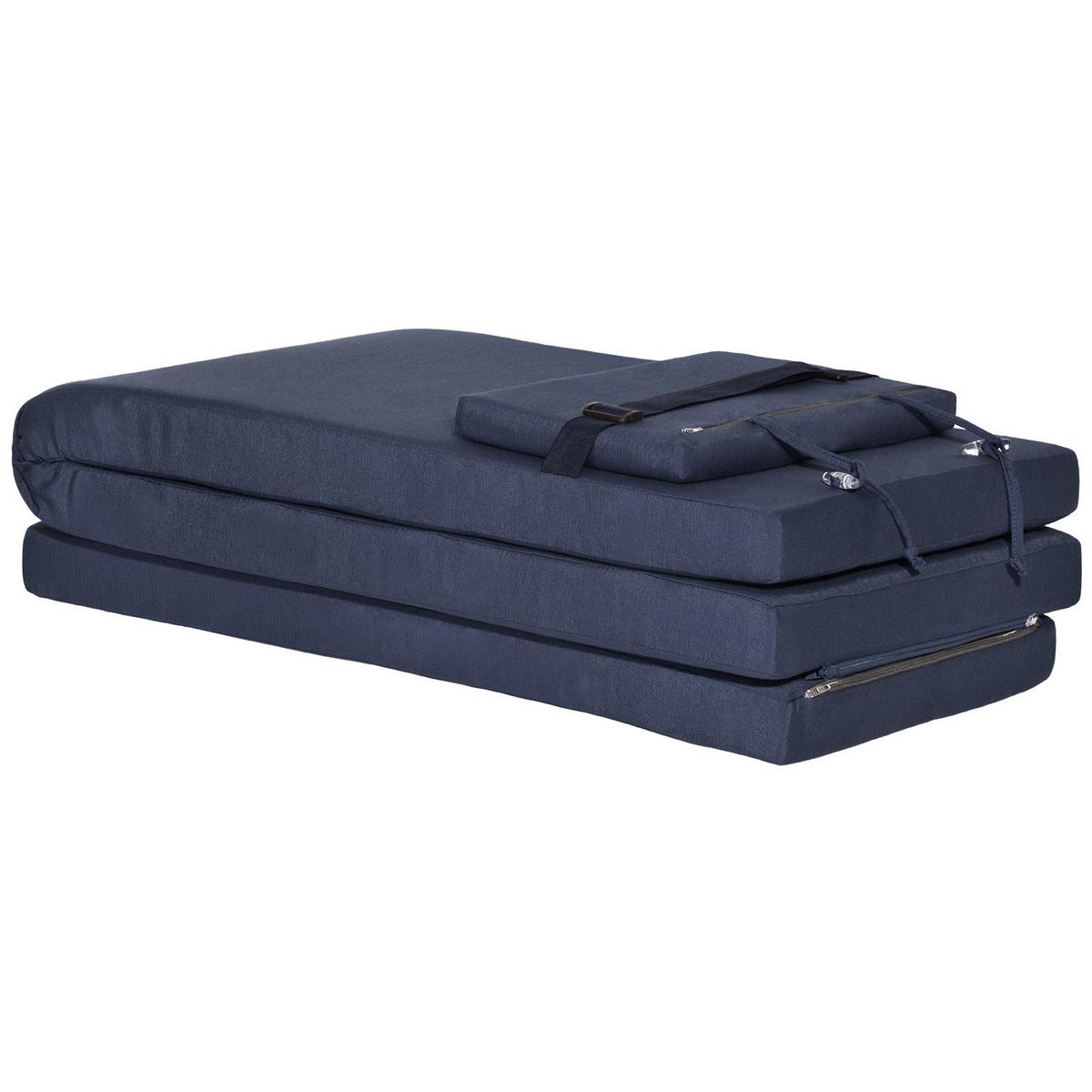 DECKCHAIRAUFLAGE Loftlux DC 175/45/5 cm Dunkelblau - Dunkelblau, Textil (45/5/175cm) - Beautissu 