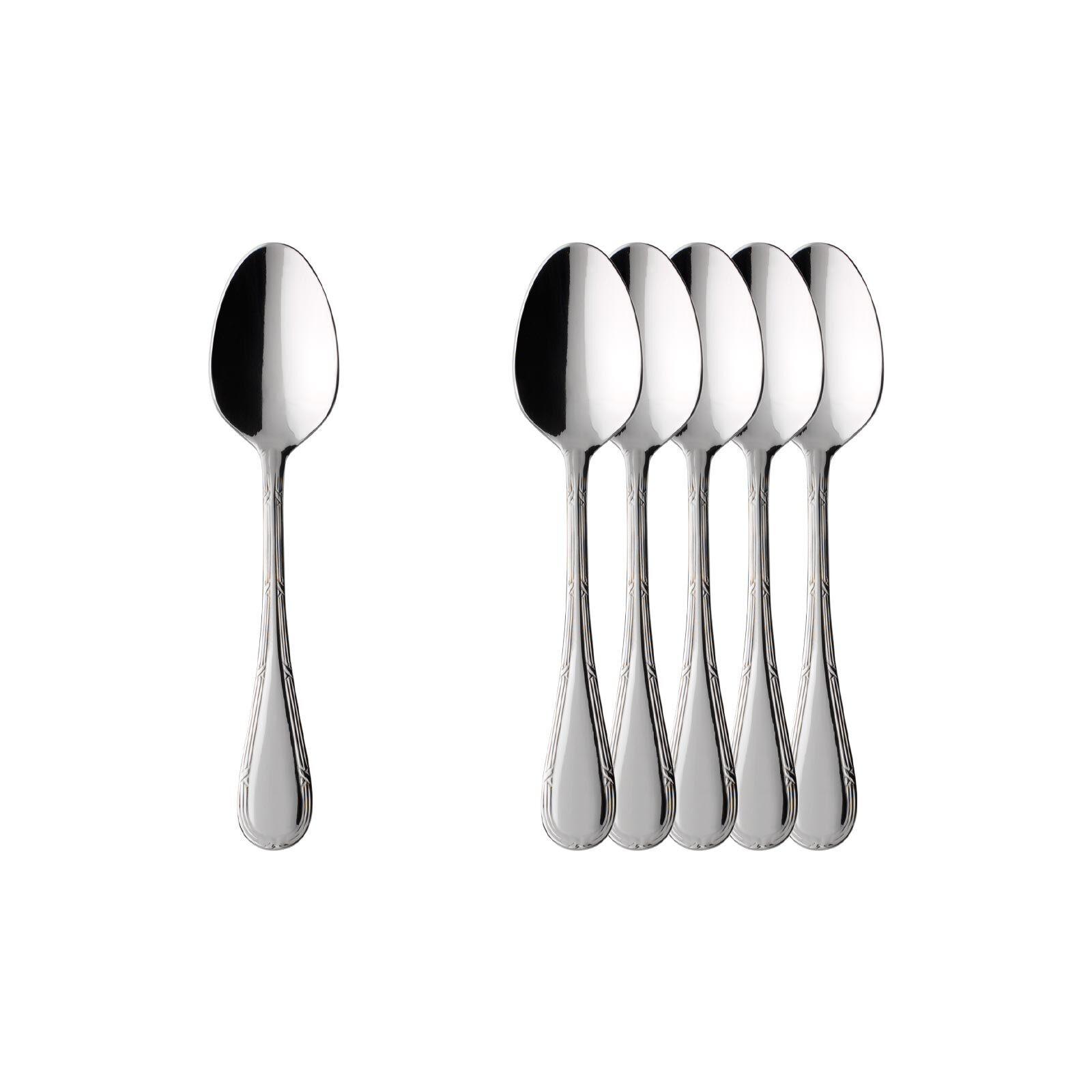 ESPRESSOLÖFFEL Kreuzband Septfontaines edelstahl 10,8 cm 6er Set - Silberfarben, Metall - Villeroy & Boch