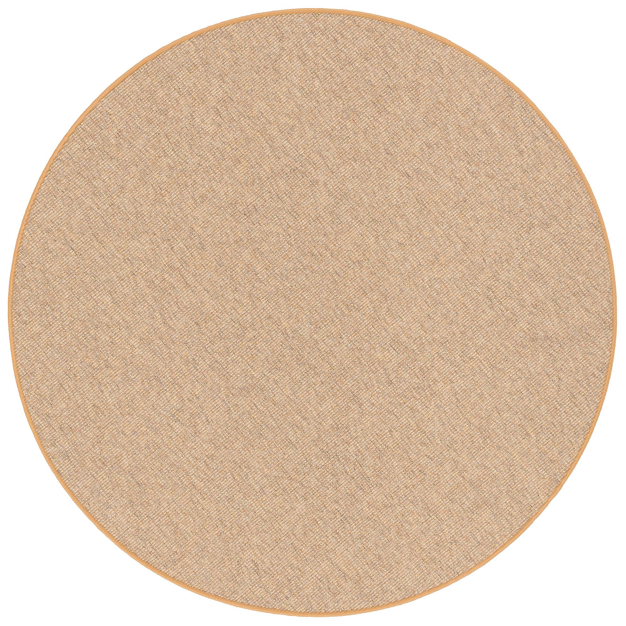 NATUR SISAL-OPTIK TEPPICH TAFF RUND - Nussbaumfarben, Textil (200/200cm) - Snapstyle