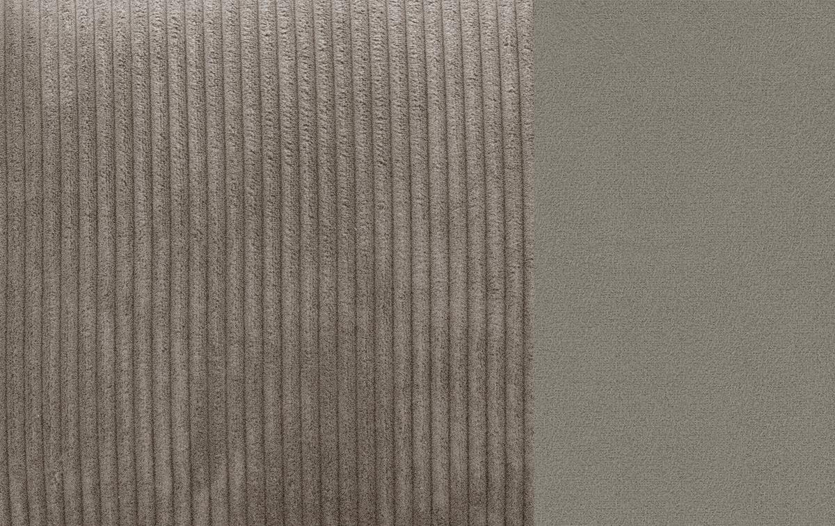 ECKSOFA TAUER 3-Sitzer, taupe - Taupe/Schwarz, Holzwerkstoff/Kunststoff (206/173cm) - Wozimo