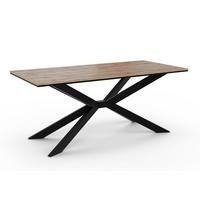 ESSTISCH ALMEA 190 x 90 x 73,5 cm - Eiche Wotan/Schwarz, Holz (190/90/73.5cm) - MASSENO