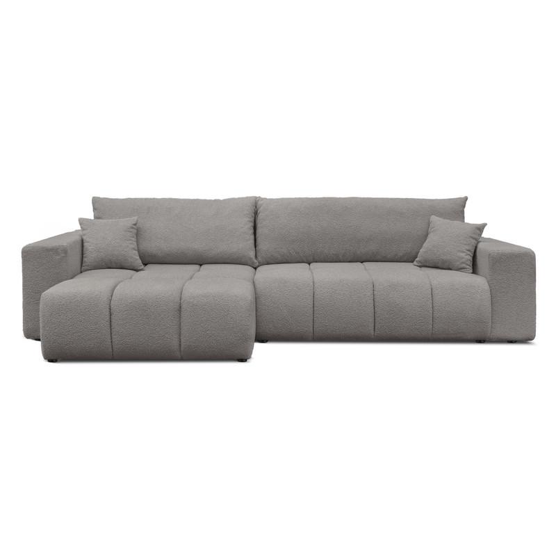 ECKSOFA OFI mit Schlaffunktion und Bettkasten Dunkelgrau - Dunkelgrau, Holzwerkstoff/Kunststoff (278/145cm) - Idohome