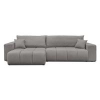 ECKSOFA OFI mit Schlaffunktion und Bettkasten Dunkelgrau - Dunkelgrau, Holzwerkstoff/Kunststoff (278/145cm) - Idohome
