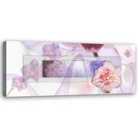KUNSTDRUCK Rosa 90/30 cm - Pink, Textil (90/30cm) - KUNSTLOFT