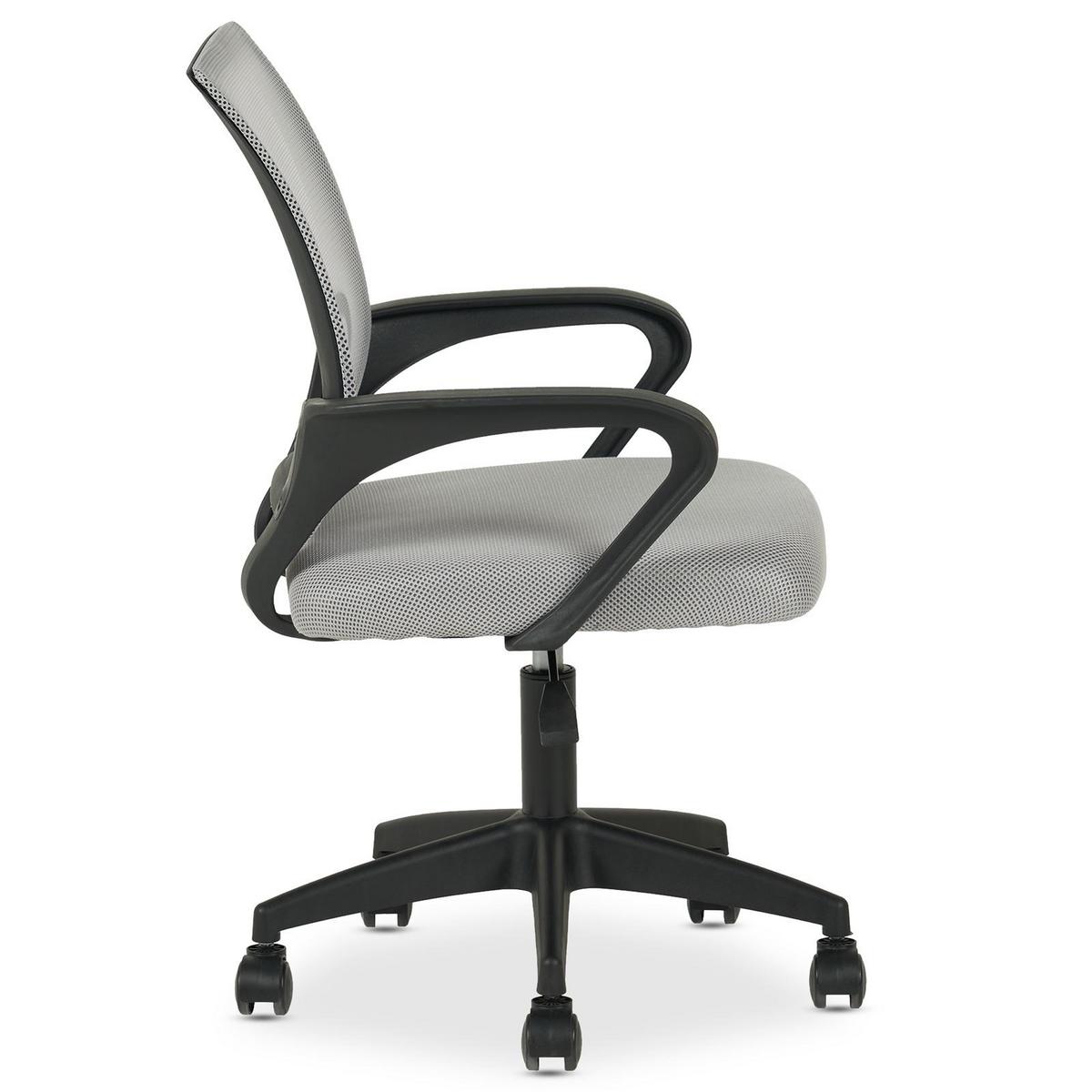 BÜRODREHSTUHL JAKE grau - Grau, Textil (60/86/53cm) - IDIMEX