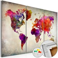 PINNWANDBILDER Bunt 90/60 cm - Beige/Multicolor, Naturmaterialien/Textil (90/60cm) - KUNSTLOFT