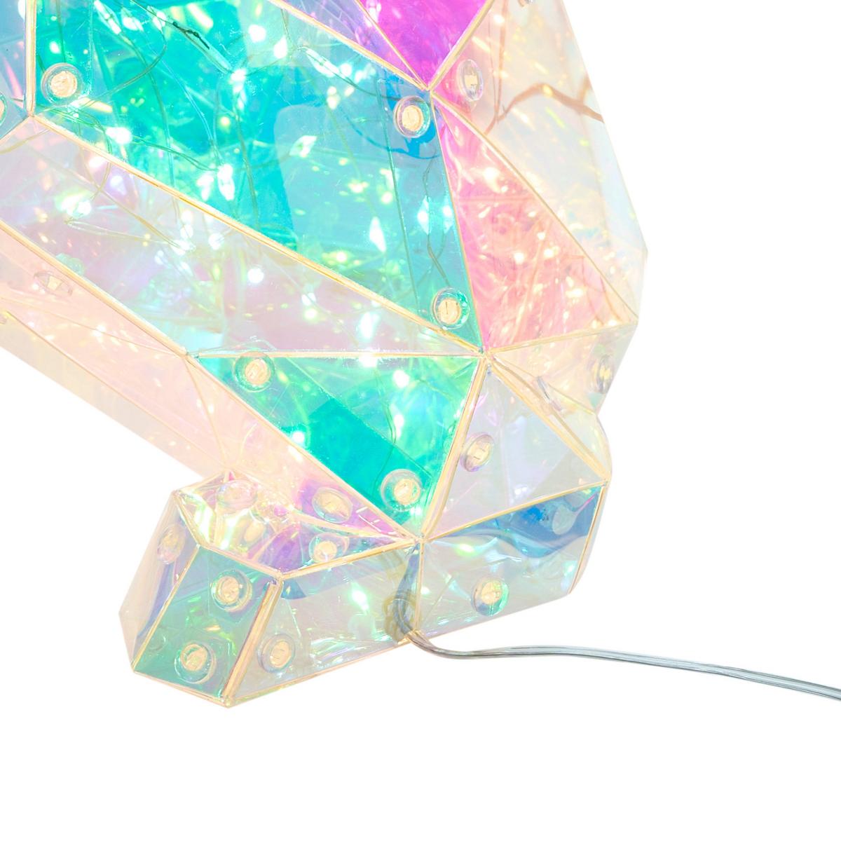 LED-DEKORATION Hund Bunt Jonku - Multicolor, Kunststoff (21/22/33cm) - Beliani