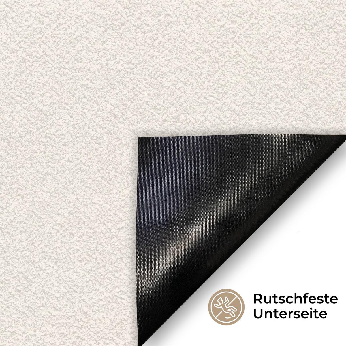 FUSSMATTE Osterkuchen - Schleife - Eier Schmutzmatte 60x40 cm - Creme, Kunststoff (40/60cm) - MuchoWow