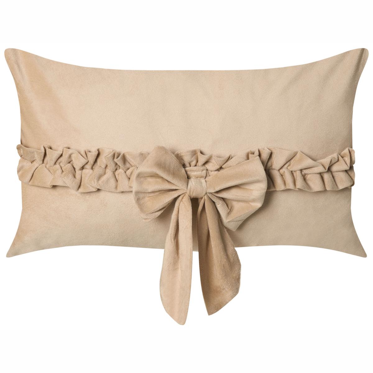 DEKOKISSEN 2er-Set Beige 30/50 cm Belle - Beige, Textil (50/30cm) - Beliani