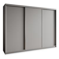 SCHWEBETÜRENSCHRANK NISSE 270/205/60 cm 3-türig Graphitfarben - Graphitfarben, Holzwerkstoff (270/205/60cm) - MASSENO