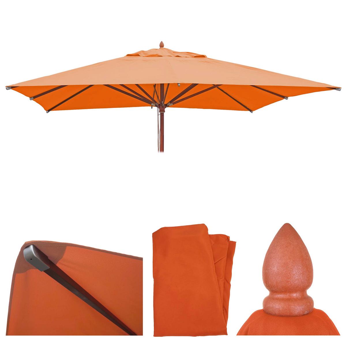 ERSATZ-BEZUG FÜR SCHIRM Orange - Orange, Textil (400/400cm) - MCW