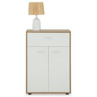KOMMODE TOMMY Sonoma Eiche/weiß - Weiß/Sonoma Eiche, Holzwerkstoff (60/84/30cm) - CARO-Möbel