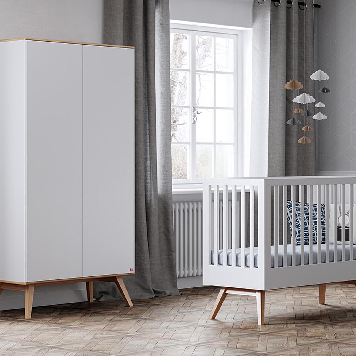 SCHRANK weiß - Weiß, Holzwerkstoff (100/207.5/58cm) - Petits-meubles