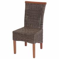 ESSZIMMERSTUHL Braun 2er-Set - Graubraun/Braun, Holz (46/97/59cm) - MCW