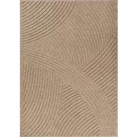 FLACHWEBTEPPICH Geometrisch TOCE Polypropylen Natur 120 x 160 cm - Beige, Textil (120/160cm) - KADIMA DESIGN