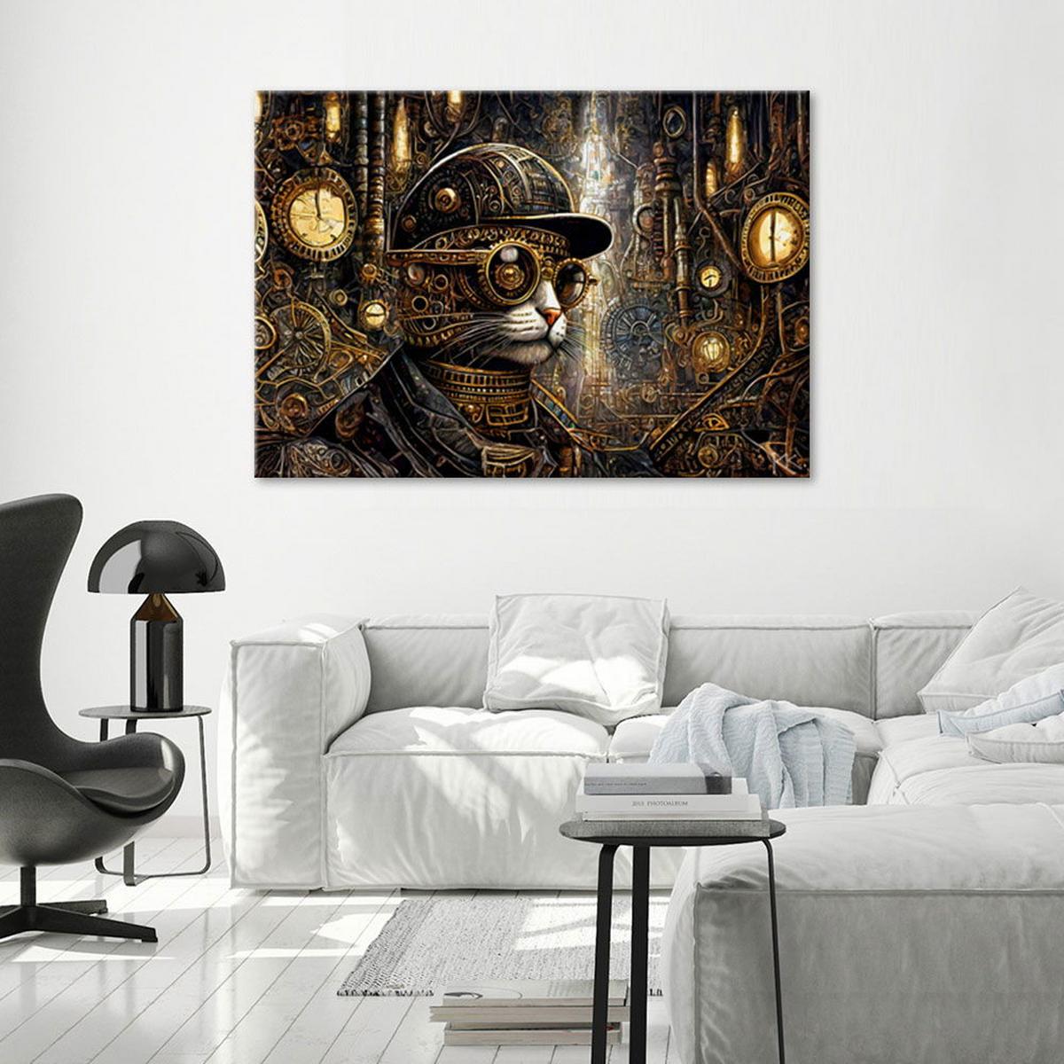 KUNSTDRUCK Gold 90/60 cm - Goldfarben, Textil (90/60cm) - KUNSTLOFT
