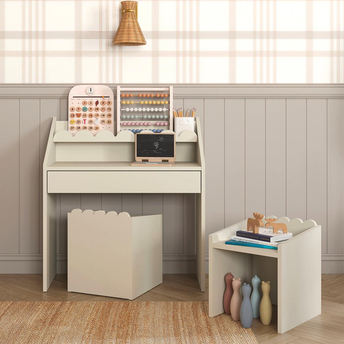 SCHREIBTISCH Book Nook Beige - Beige, Holzwerkstoff (71/76/33cm) - Petits-meubles