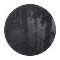 GLASPLATTE für Kamin Ø 70 cm - Schwarz, Glas (70/70/0.4cm) - TULUP