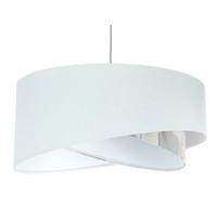HÄNGELEUCHTE Weiß 50/23 cm - Beige, Kunststoff (50/1/23cm) - ONZENO