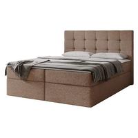 BOXBETT Luanda Boucle - H3 - Braun, Holzwerkstoff/Textil (160/200cm) - MIRJAN24