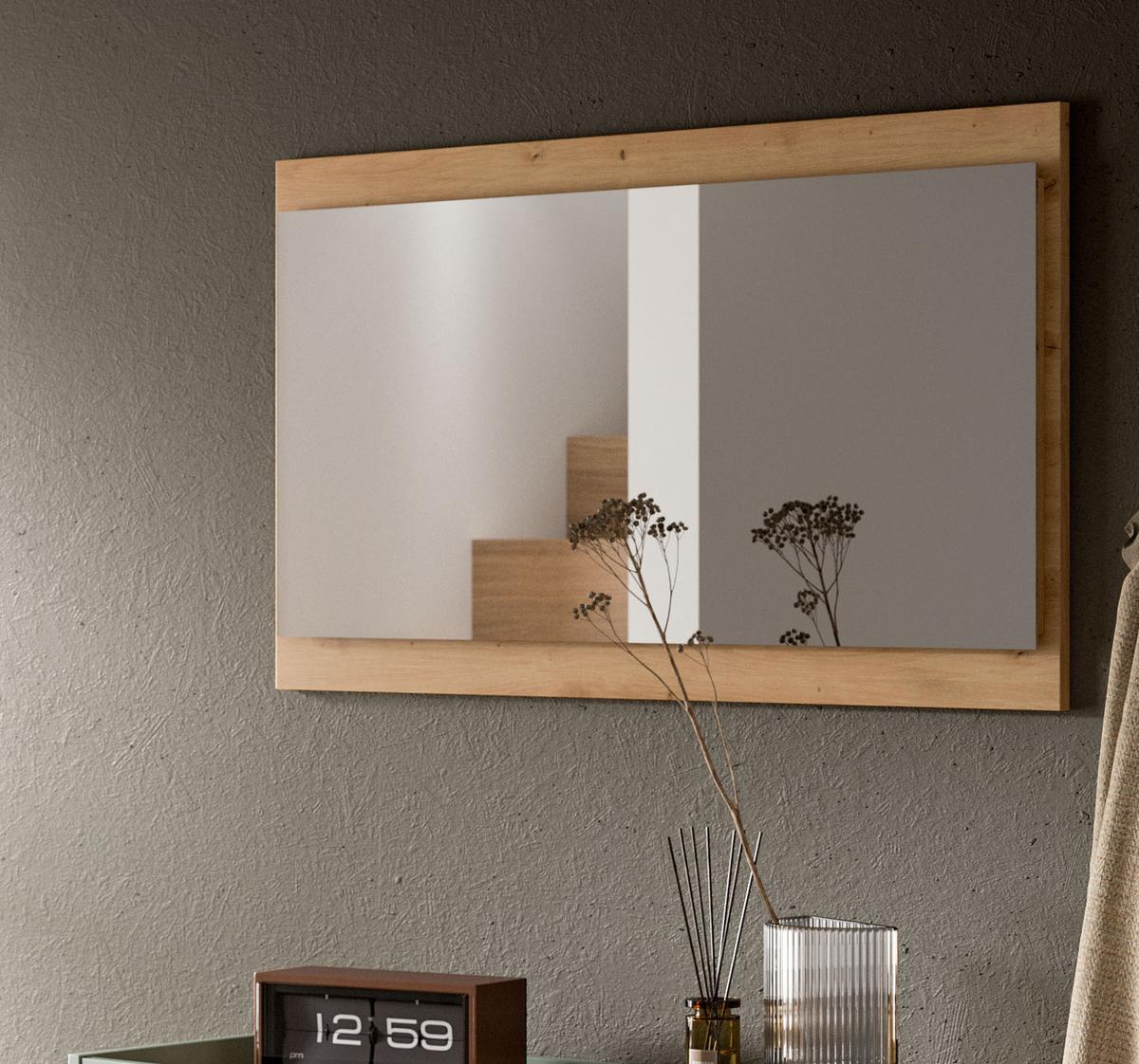 GARDEROBENSPIEGEL in Artisan Eiche, Wandspiegel 110 x 60 cm Borga - Eiche Artisan, Holzwerkstoff (110/60/6cm) - Inn.Furn
