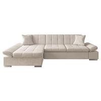 ECKSOFA Malwi, Seite: Links - Beige, Holz/Textil (278/161cm) - MIRJAN24