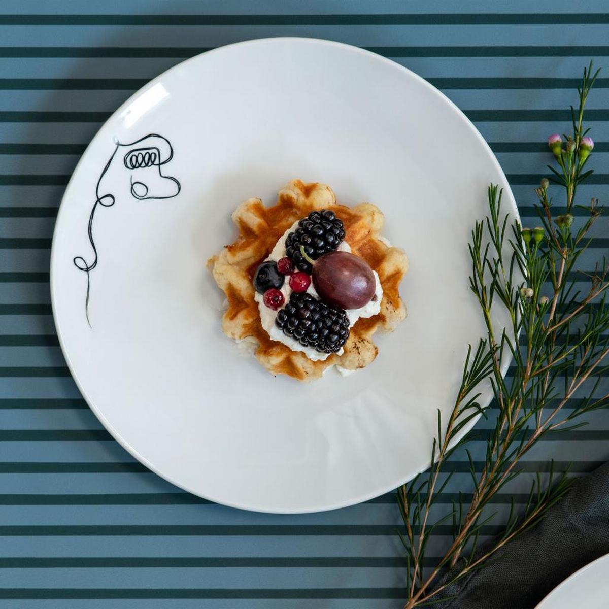 FRÜHSTÜCKSTELLER Statement Lines weiß ø 21,2 cm - Weiß, Keramik (21.2cm) - Villeroy & Boch