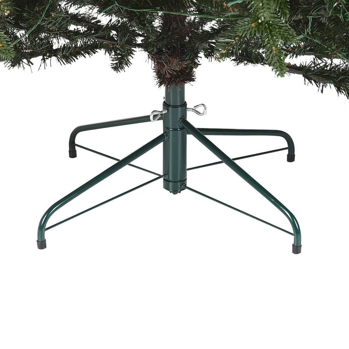 WEIHNACHTSBAUM 210 cm Grün Fiddle - Grün, Kunststoff (210cm) - Beliani