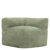 SITZSACK-ECKSESSEL ZEN modular Cord - Grün, Textil (100/68/100cm) - icon