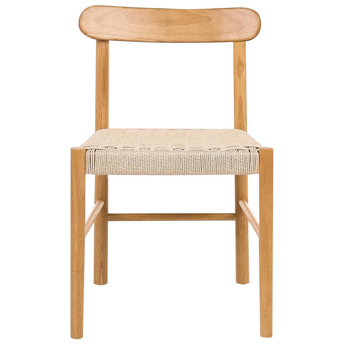 ESSZIMMERSTUHL 2er-Set Holz Hellbraun/Beige Eagan - Hellbraun, Holz (50/76/46cm) - Beliani