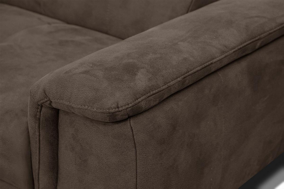 ECKSOFA FIERO 4-Sitzer, dunkelbraun - Dunkelbraun/Schwarz, Holzwerkstoff/Textil (158/269cm) - Wozimo